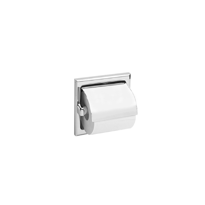 W669/M Toilet Roll Holder, Single, Recessed - Stainless Steel