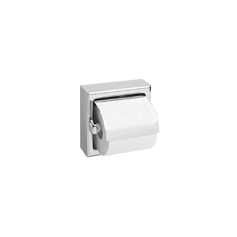 Omega Toilet Paper Holders - W6699/M - Toilet Roll Holder, Single, Surface-mounted- Stainless Steel