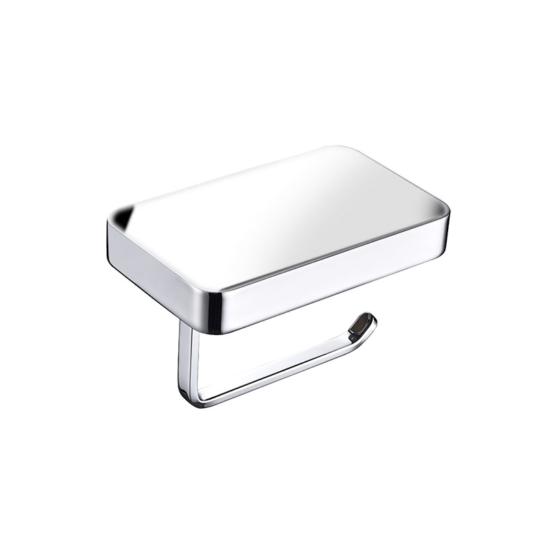 Omega Toilet Roll Holders - TPD1603-01/CR - Toilet Paper Holder,With Shelf,304K - Polished / S.Steel