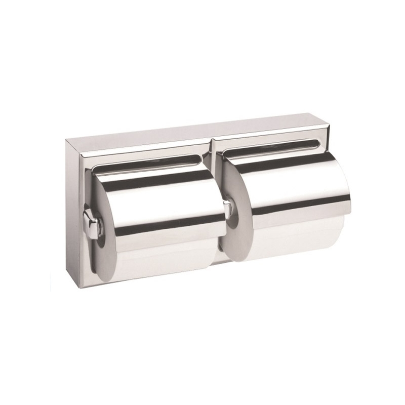 Omega Toilet Paper Holders - PHS6003-065/P - Double Toilet Paper Holder,Surface mounted - Polished / S.Steel