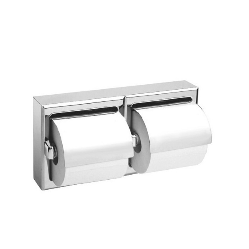 Omega Toilet Paper Holders - PHS6003-065/M - Double Toilet Paper Holder,Surface mounted - S.Steel