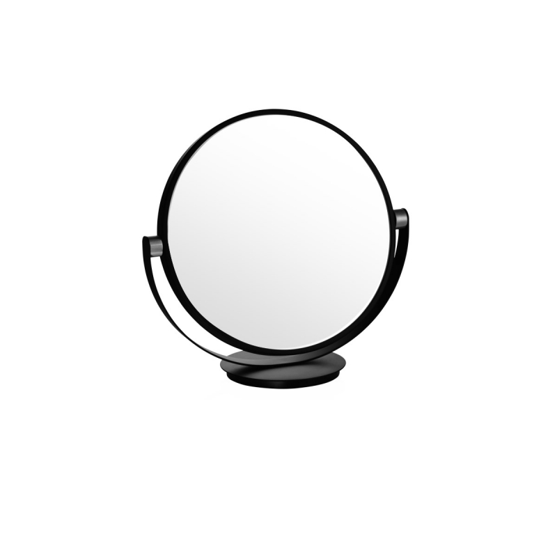 Omega Makyaj / Tıraş Aynaları - 122960 - Vanity Ayna,Tezgah Üstü,Çift Yönlü-Mat Siyah/Krom