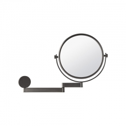 Omega Makyaj / Tıraş Aynaları - 99119/SNI 3X - Ayna,Çift Kollu,Çift Yönlü,Büyüteçli - Mat Nikel