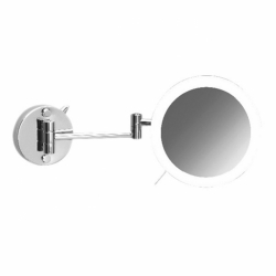 Omega Makyaj / Tıraş Aynaları - 99850-2/CR 3XD - Ayna,Led Işıklı,Çift Kollu,Büyüteçli,Sensörlü-Krom