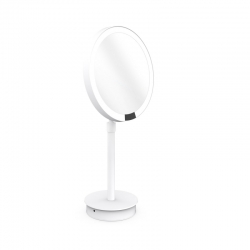 Omega Makyaj / Tıraş Aynaları - JUST LOOK SR/W - Ayna,Ledli,Tezgah Üstü,Sensörlü,Sarj Edilebilir,5x-MatBeyaz