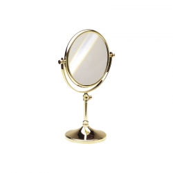 Omega Makyaj / Tıraş Aynaları - 99132/O 2X - Ayna,Tezgah Üstü,Çift Yönlü,Büyüteçli - Altın