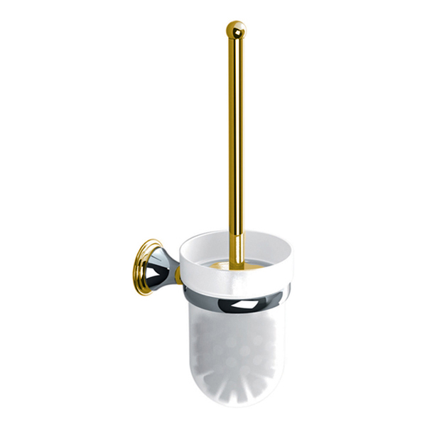Omega Genoa  - 133000 - Genoa Tuvalet Fırçalık - Krom/Altın