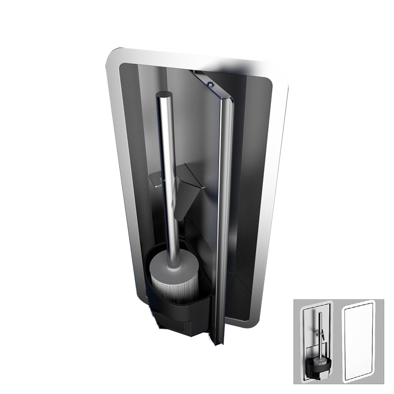 Omega Ankastre Tuvalet Fırçalık - TINO-01 - Tuvalet Fırçalık,Ankastre-Parlak Paslanmaz Çelik